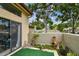Private patio showcasing potted plants, outdoor seating, and a peaceful outdoor retreat at 6262 142Nd N Ave # 1302, Clearwater, FL 33760