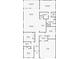 Detailed floor plan showcasing layout of the home, including the screened patio and primary bedroom at 7408 Sungold Meadow Ct, Apollo Beach, FL 33572