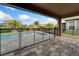 The inviting pool area is surrounded by lush landscaping and secure fencing at 7408 Sungold Meadow Ct, Apollo Beach, FL 33572
