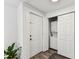 Conveniently located laundry closet tucked away for easy access at 904 E Hamilton Ave, Tampa, FL 33604