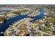 Waterfront community with stunning aerial views of canals, waterways, and well-maintained homes at 105 12Th Sw St, Ruskin, FL 33570