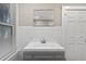 Contemporary bathroom with a modern vanity and fixtures at 1217 E 29Th Ave, Tampa, FL 33605
