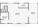 Detailed floor plan showing layout of an upper level bedroom with attached bathroom and balcony at 1402 Provincetown Cir, Lutz, FL 33549