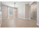 Bright dining area with modern lighting and neutral tones at 1634 Acadia Harbor Pl, Brandon, FL 33511