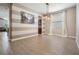 Elegant dining area with stylish lighting and a neutral color palette at 1634 Acadia Harbor Pl, Brandon, FL 33511