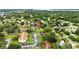 Scenic aerial view highlighting the community's lush green landscape and convenient parking at 1725 Pine Ridge E Way # E, Palm Harbor, FL 34684