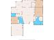 Detailed floor plan showing the layout of the home, including bedrooms, bathrooms, and living spaces at 2708 W Bird St, Tampa, FL 33614