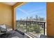 This balcony has a seating area and a gorgeous view of the nearby downtown cityscape at 345 Bayshore Blvd # 1510, Tampa, FL 33606