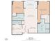 Detailed floor plan highlighting the layout including a bedroom, living room, dining area, and primary suite at 345 Bayshore Blvd # 1510, Tampa, FL 33606