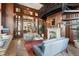 Exquisite lobby featuring a fireplace, spiral staircase, and sophisticated decor at 345 Bayshore Blvd # 1510, Tampa, FL 33606
