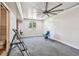 Spacious bedroom with ceiling fan, carpet and doors to hallway and bath at 3601 27Th S Ave, St Petersburg, FL 33711