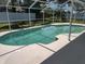 Inviting in-ground pool with screened enclosure and plenty of space for lounging at 4707 Barrett Ct, Tampa, FL 33617