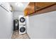 Laundry room with stacked washer and dryer at 4849 Floramar Ter, New Port Richey, FL 34652