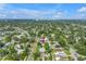 Aerial view of the neighborhood featuring lush trees and charming homes at 5124 3Rd N Ave, St Petersburg, FL 33710