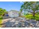 Charming single-story home featuring a garage, well-manicured lawn, and mature trees for added curb appeal at 6219 Hampton N Dr, St Petersburg, FL 33710
