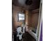 Bathroom with a stand alone sink, window, and a shower/tub combo at 6515 30Th N St, St Petersburg, FL 33702
