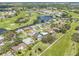 An overhead shot showcasing homes near the golf course and waterways at 6780 Greenbrier Dr, Seminole, FL 33777