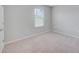 Neutral bedroom with a window, plush carpeting, and fresh paint for a clean and comfortable feel at 8305 Praise Dr, Tampa, FL 33625