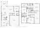 Detailed floor plan showcasing the layout of the home's two floors, including room dimensions at 8305 Praise Dr, Tampa, FL 33625
