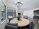 Cozy dining area with backyard views and stylish furniture at 9808 Milano Dr, Trinity, FL 34655