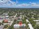 Community aerial view shows the proximity to nearby shopping and amenities at 1485 Lakeview Rd # 2, Clearwater, FL 33756
