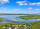 Waterfront property with panoramic views of the bay and lush greenery at 1531 75Th Ne Cir, St Petersburg, FL 33702