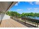 Deck overlooking lake and trees at 1531 75Th Ne Cir, St Petersburg, FL 33702