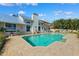 Backyard pool with a view of the house at 1531 75Th Ne Cir, St Petersburg, FL 33702