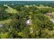 A private residence that offers a screened pool and a verdant backyard surrounded by trees, creating a tranquil setting at 23327 Christian Cir, Brooksville, FL 34601
