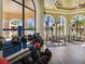 Well-equipped fitness center with cardio and weight training equipment, open to the pool at 2733 Via Cipriani # 830B, Clearwater, FL 33764