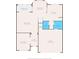 Detailed first-floor floor plan showing the layout of the living spaces and garage at 3519 Heards Ferry Dr, Tampa, FL 33618