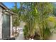Charming front entrance with lush tropical landscaping and a covered doorway at 441 75Th N Ave, St Petersburg, FL 33702