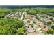 Aerial view of a community showcasing the location and surrounding natural landscape at 4948 Ridgemoor Cir, Palm Harbor, FL 34685