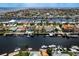 A waterfront community boasts homes with private docks along serene canals leading to the open water at 5008 Glenn Dr, New Port Richey, FL 34652