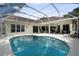 Backyard pool area with a screened enclosure, providing a private and relaxing outdoor retreat at 5360 Karlsburg Pl, Palm Harbor, FL 34685