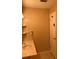Modest vanity with cabinets and shelves plus hair dryer hook at 5623 80Th N St # 314, St Petersburg, FL 33709
