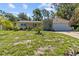 Charming single-story home featuring a well-manicured lawn and an attached garage at 5998 8Th S St, St Petersburg, FL 33705