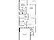 Detailed floor plan showing the layout of the bedrooms, bathrooms, kitchen, and living areas at 13806 Reindeer Cir, Hudson, FL 34669
