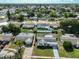 Aerial shot of a neighborhood with houses and tree cover, in a suburban area at 1426 Gerard Ln, Holiday, FL 34690