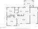 Detailed floor plan showcasing bedrooms, bathrooms, kitchen, dining room, living room and garage at 1426 Gerard Ln, Holiday, FL 34690