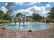 Fun splash pad with colorful water features for to enjoy on a hot day at 15206 Merlinpark Pl, Lithia, FL 33547