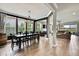Dining area featuring an oversized dining room table and chairs at 1846 Moorhen Way, Lutz, FL 33558