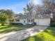 Charming single-story home featuring a well-maintained lawn and an attached one car garage at 31096 Inwood Cir, Brooksville, FL 34602