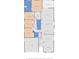 Detailed floor plan layout showcasing the home's dimensions and room arrangement at 3718 Beneraid St, Land O Lakes, FL 34638
