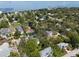 Beautiful high-angle aerial view capturing the landscape of the neighborhood near the water at 408 Georgia Ave, Crystal Beach, FL 34681