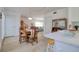 Inviting open floor plan features an open kitchen layout and adjacent stairs at 408 Georgia Ave, Crystal Beach, FL 34681