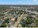 Birds-eye view highlighting home's location and access to the city; school is also identified in the image at 4114 W Neptune St, Tampa, FL 33629