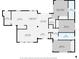 Detailed floor plan showcasing the layout with three bedrooms, two bathrooms, kitchen, living room, and a breakfast nook at 505 Broxburn Ave, Temple Terrace, FL 33617