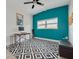 Bright office with ample natural light, modern desk, and unique patterned rug at 505 Broxburn Ave, Temple Terrace, FL 33617