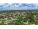Gorgeous aerial view showcasing the coastal community with waterfront homes and serene neighborhood streets at 5285 Dover Ne St, St Petersburg, FL 33703